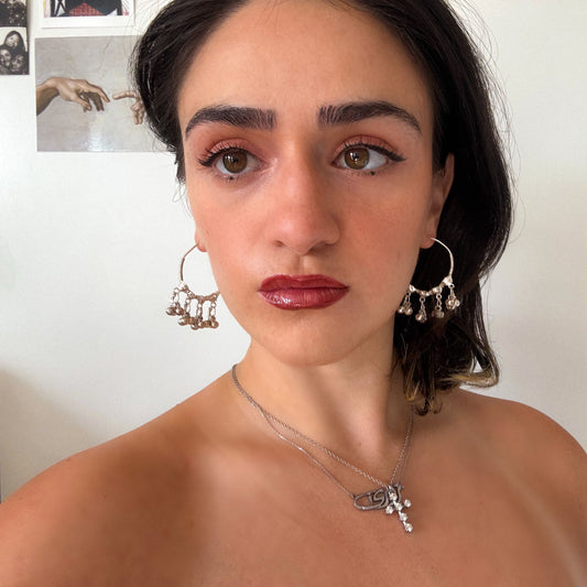 Taifi Earrings – Handcrafted Silver from Taif