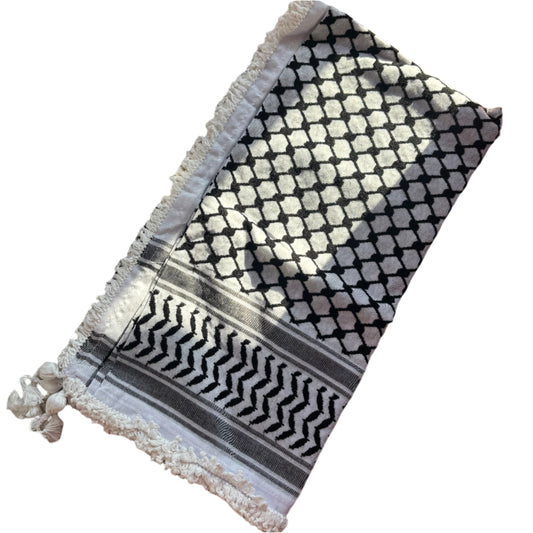 Black & White Palestinian Keffiyeh