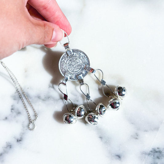 Taifi Coin Pendant Necklace – Solid Silver Heritage Piece