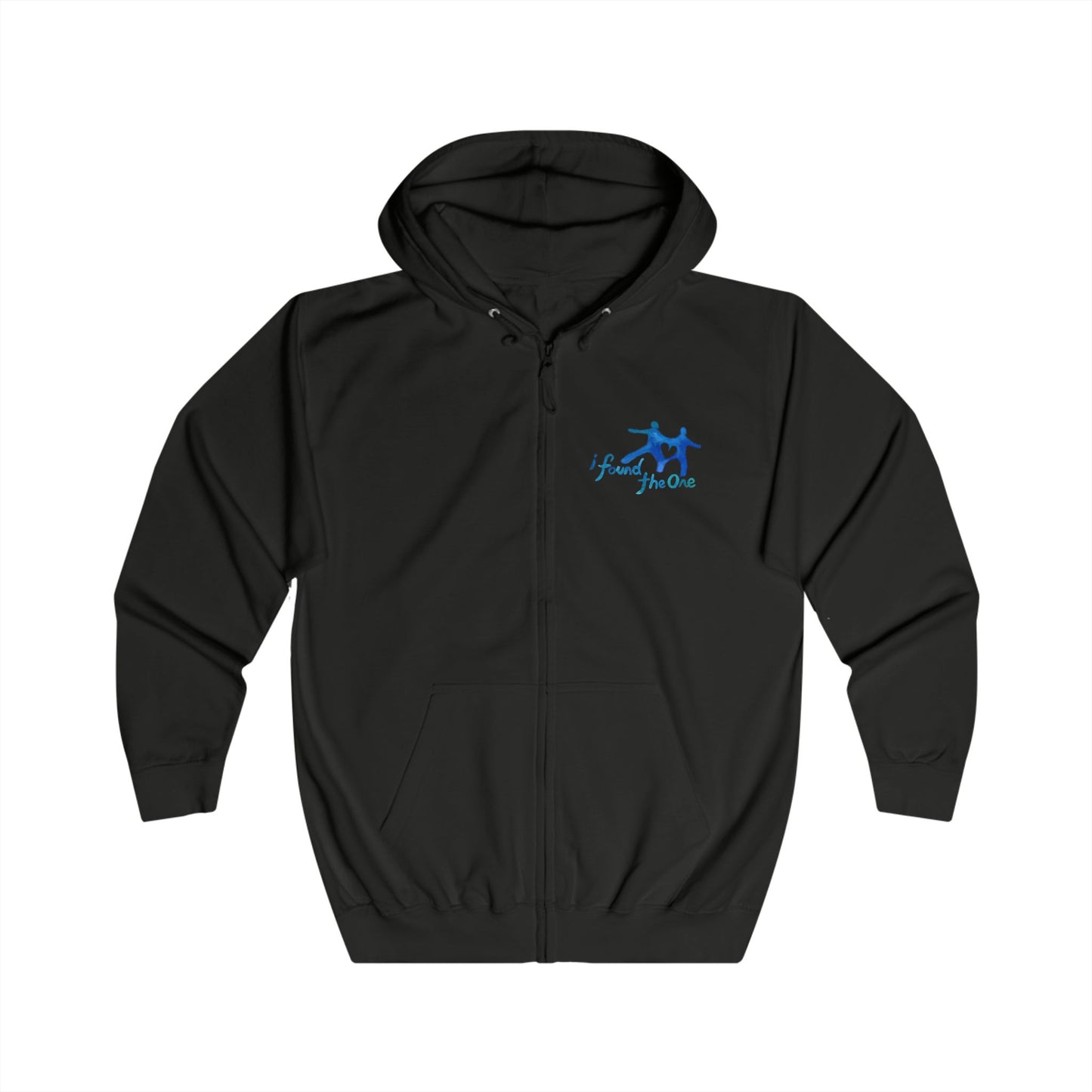 He Loved Me First ✞ Zip-Up Hoodie – Black & White