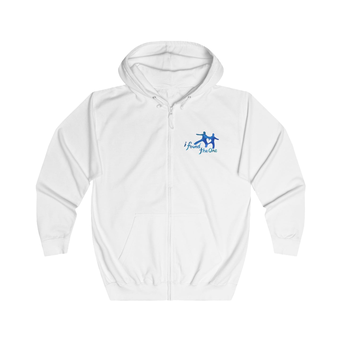 He Loved Me First ✞ Zip-Up Hoodie – Black & White